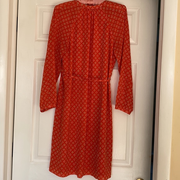 Tory Burch Orange Dress size 10 - Picture 3 of 4